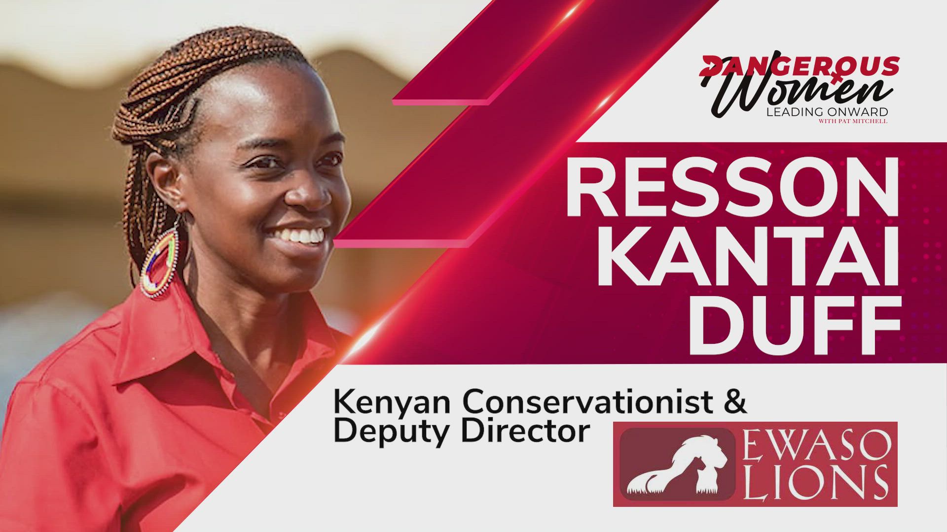 Resson Kantai Duff, Kenyan conservationist, deputy director at Ewaso Lions