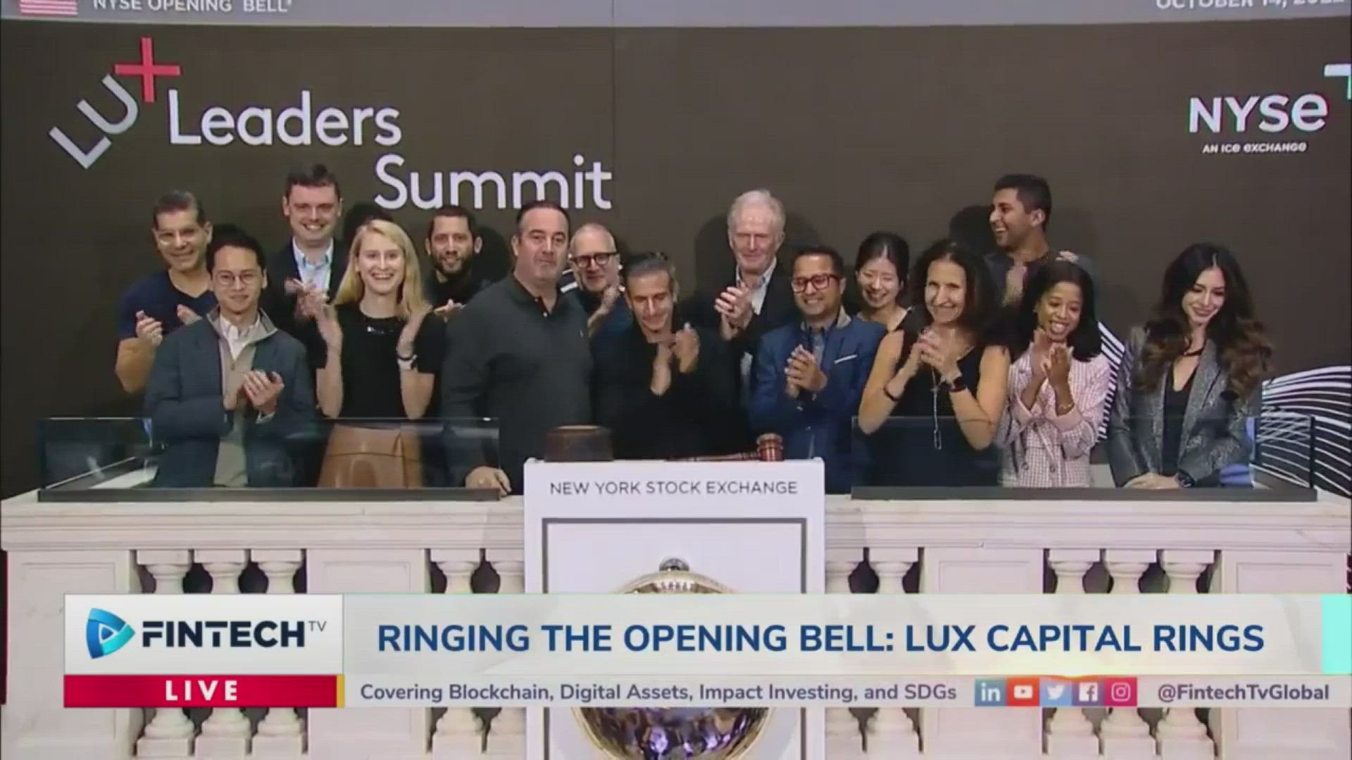 Lux Capital Rings The NYSE Opening Bell