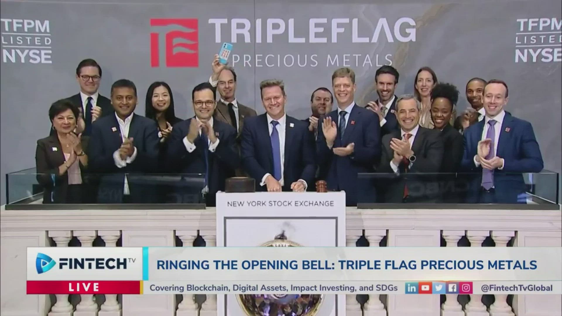 Triple Flag Precious Metals Rings The NYSE Opening Bell