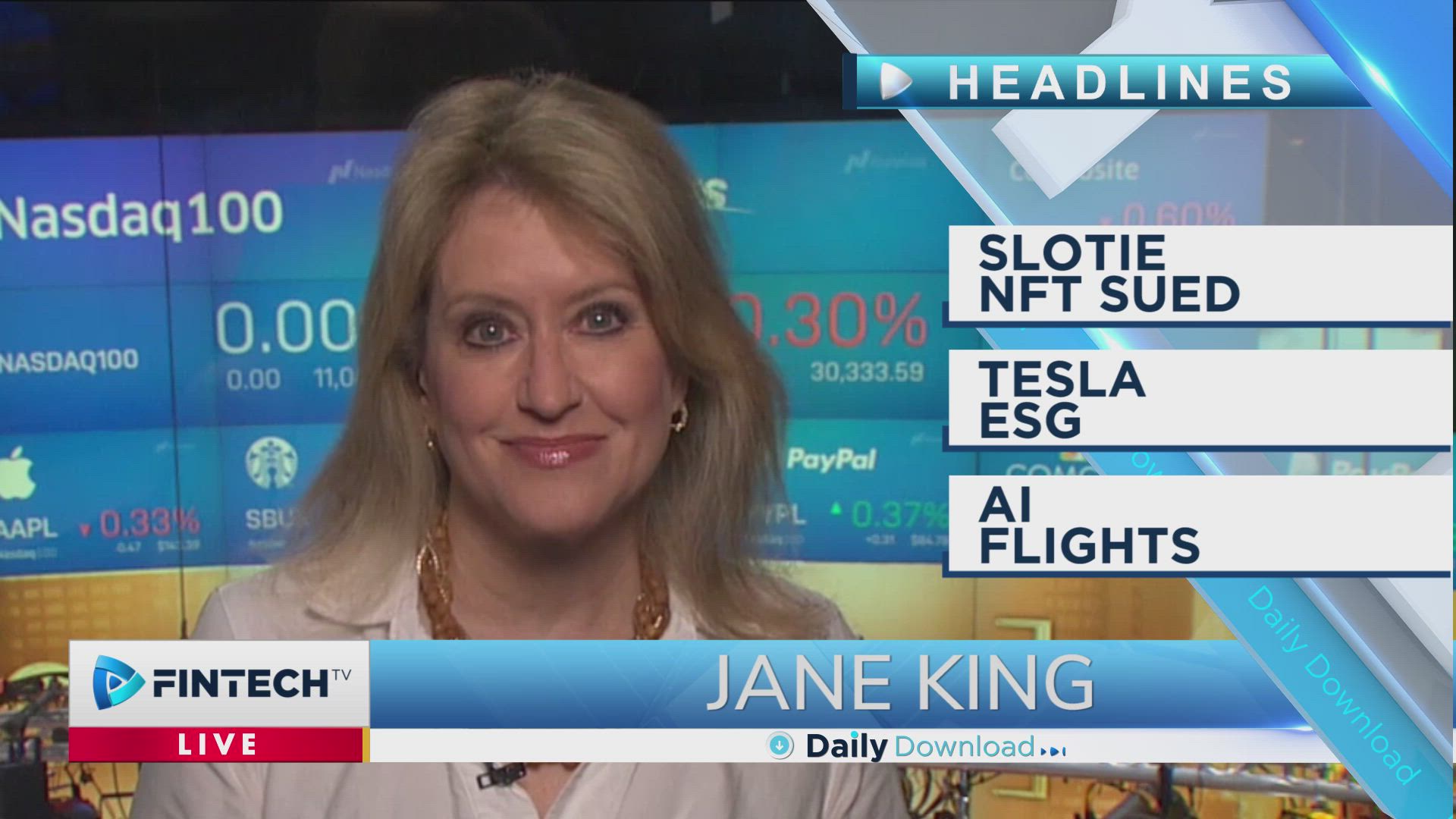 Slotie NFT Sued, Tesla ESG, AI Flights