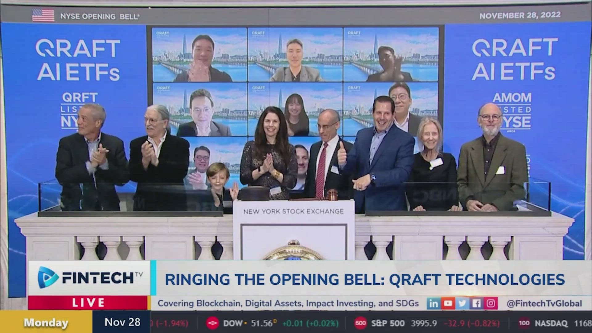 Qraft Technologies Rings The Opening Bell