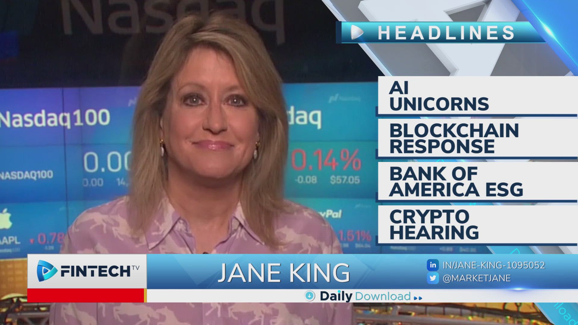 AI unicorns, blockchain response, Bank of America ESG, crypto hearing