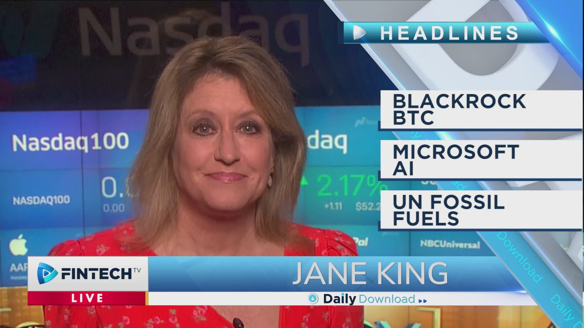 Blackrock BTC, Microsoft AI, UN fossil fuels