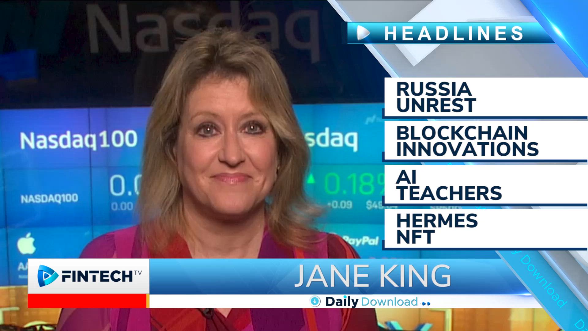 Russia unrest, Blockchain innovations, AI teachers, Hermes NFT
