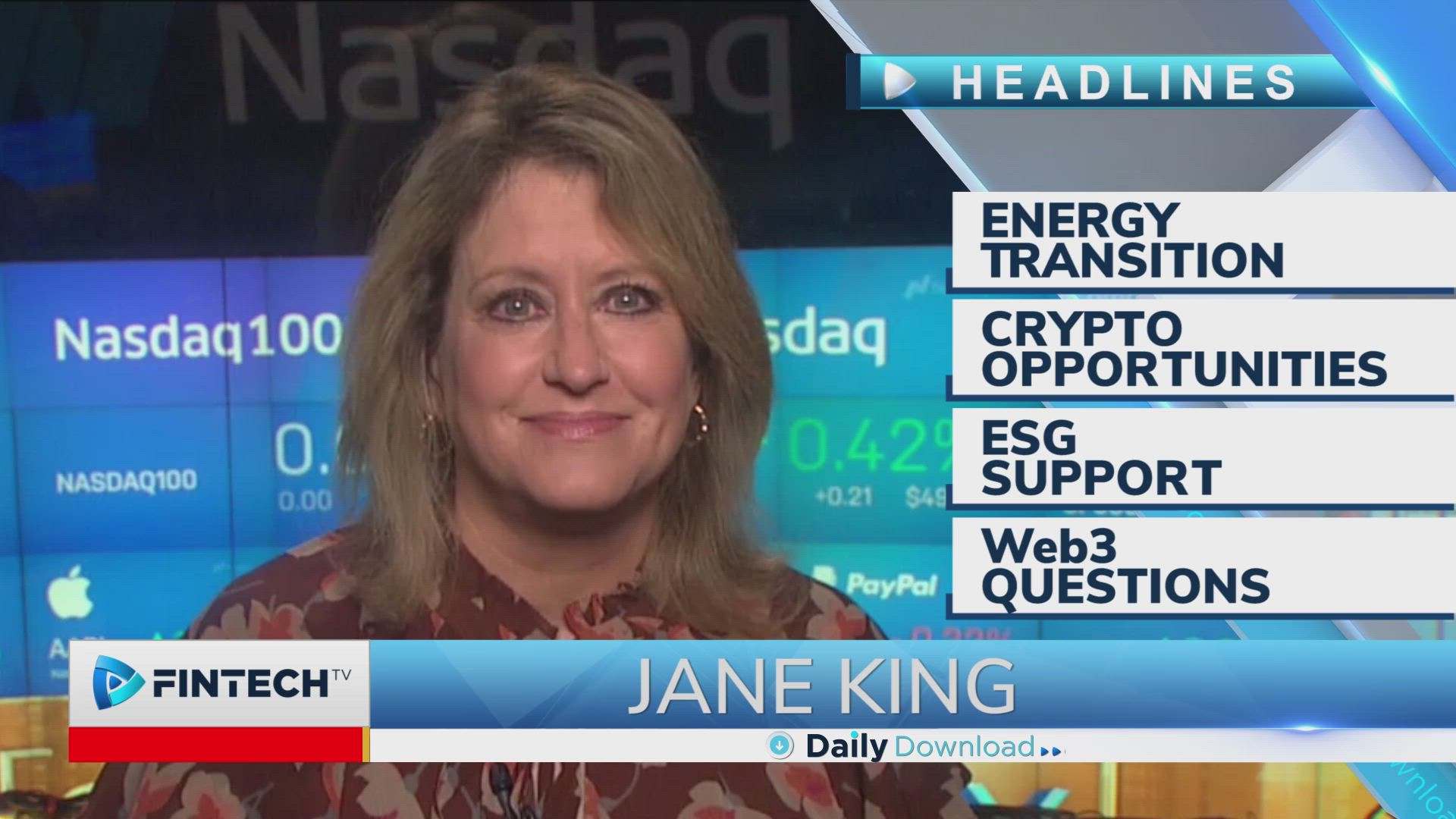 Energy transition, Crypto opportunities, ESG support, Web3 questions