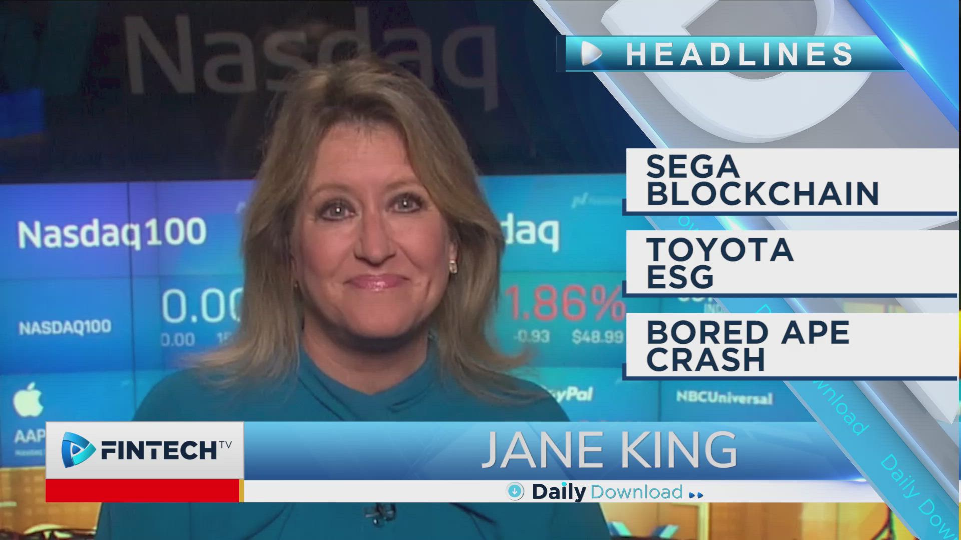 Sega Blockchain, Toyota ESG, Bored Ape crash
