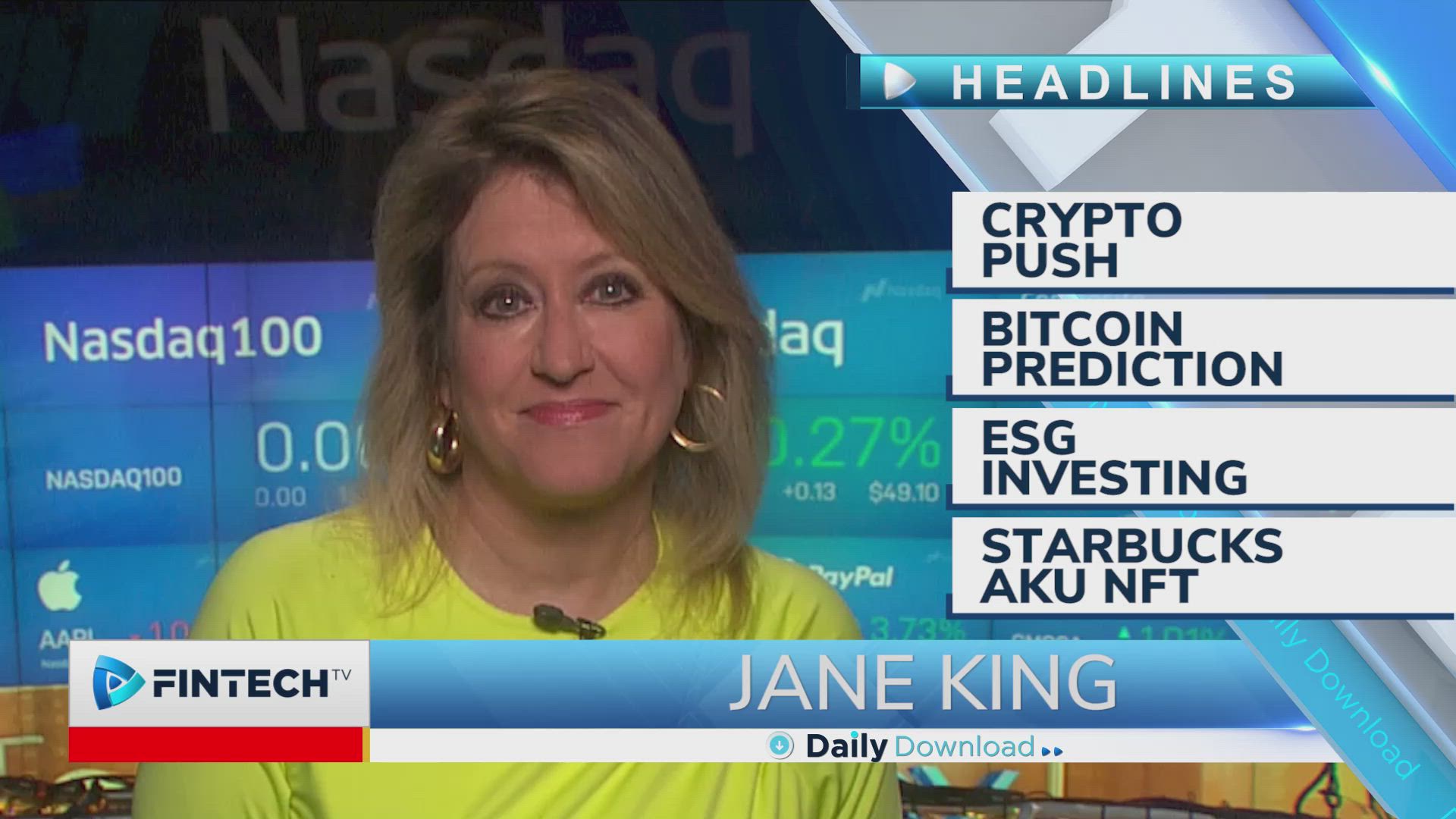 Crypto push, Bitcoin prediction, ESG investing, Starbucks Aku NFT