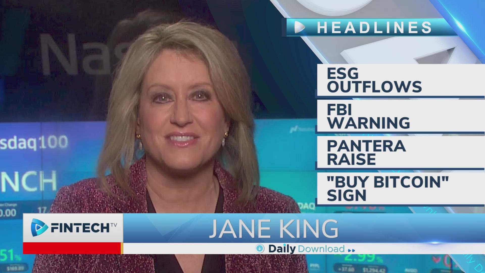ESG outflows, FBI warning, Pantera raise, “Buy Bitcoin” sign