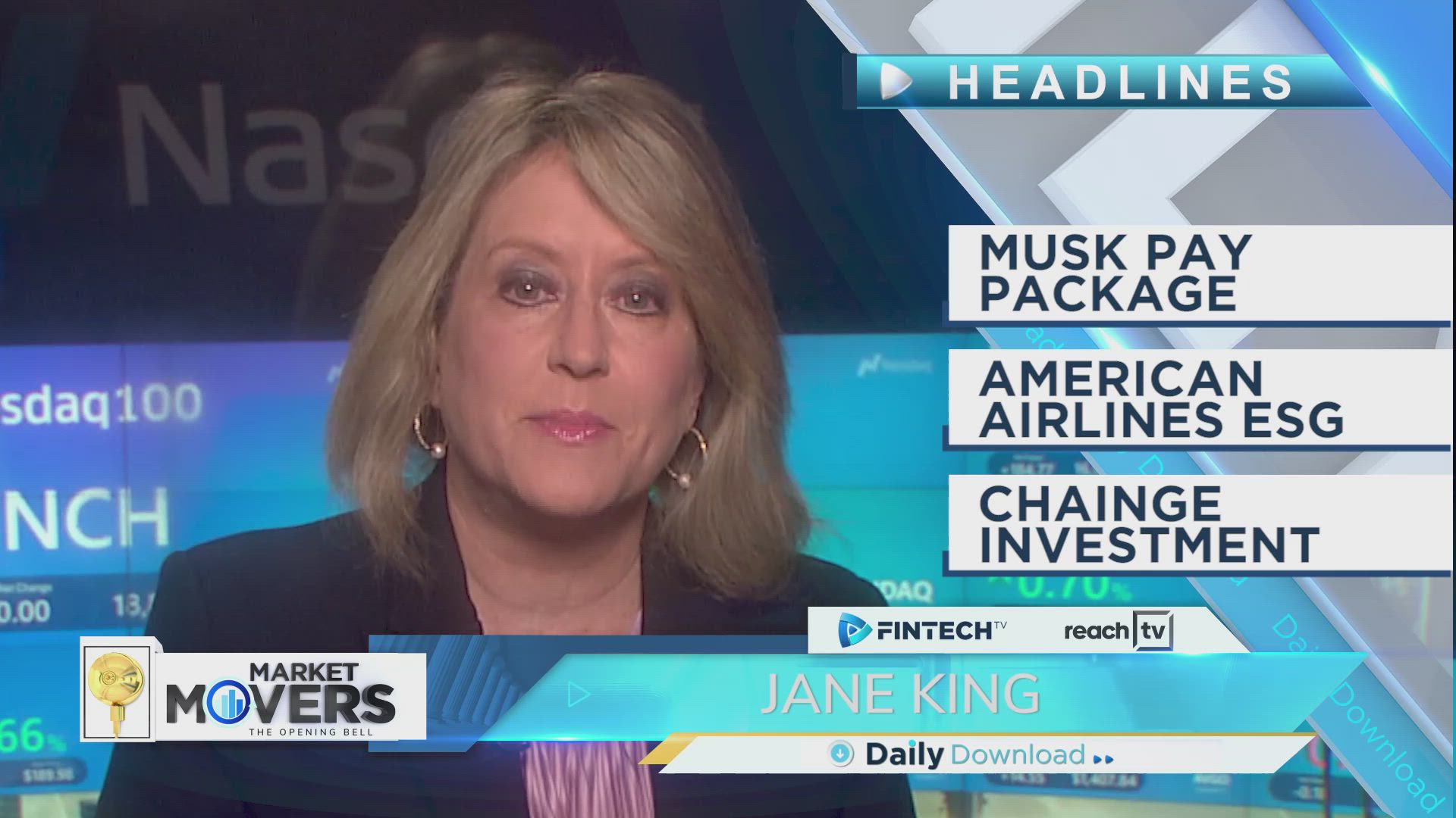 Musk pay package, American Airlines ESG, Chainge investment