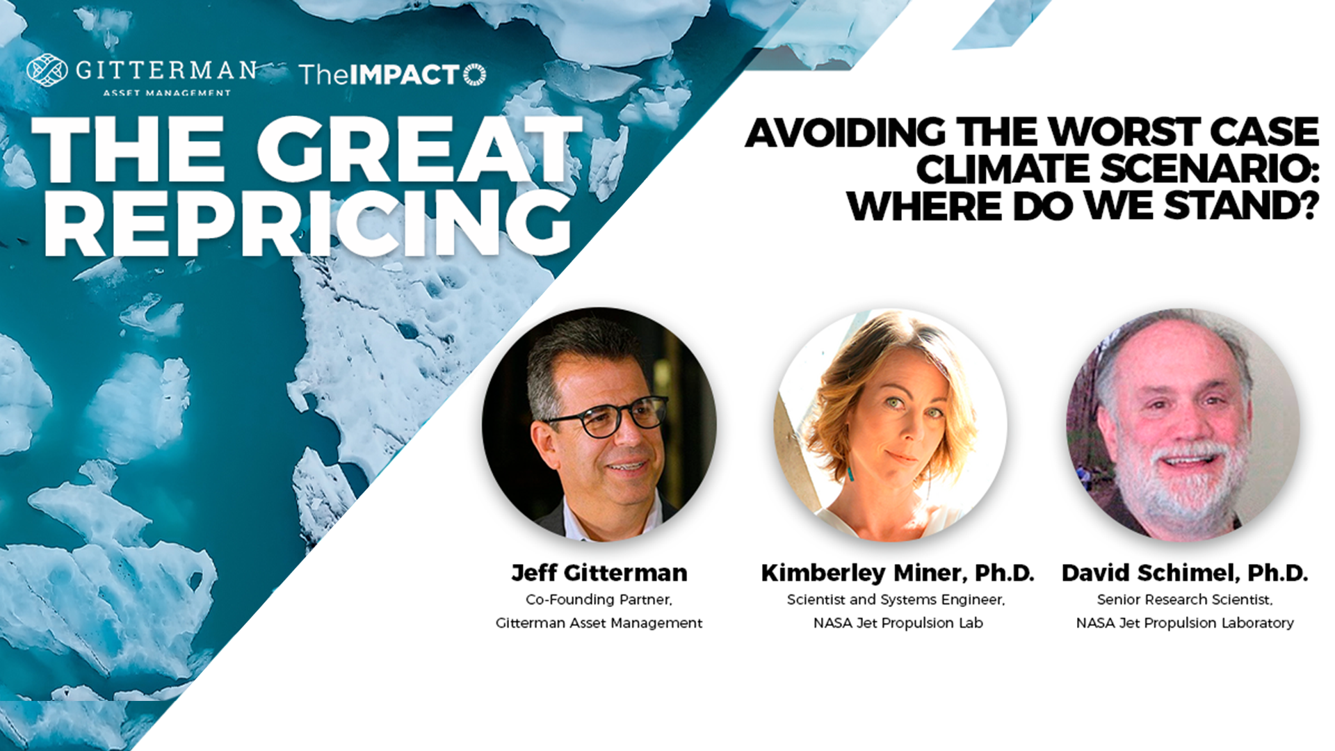 Dr. Kimberley R. Miner & Dr. David Schimel of NASA Jet Propulsion Laboratory