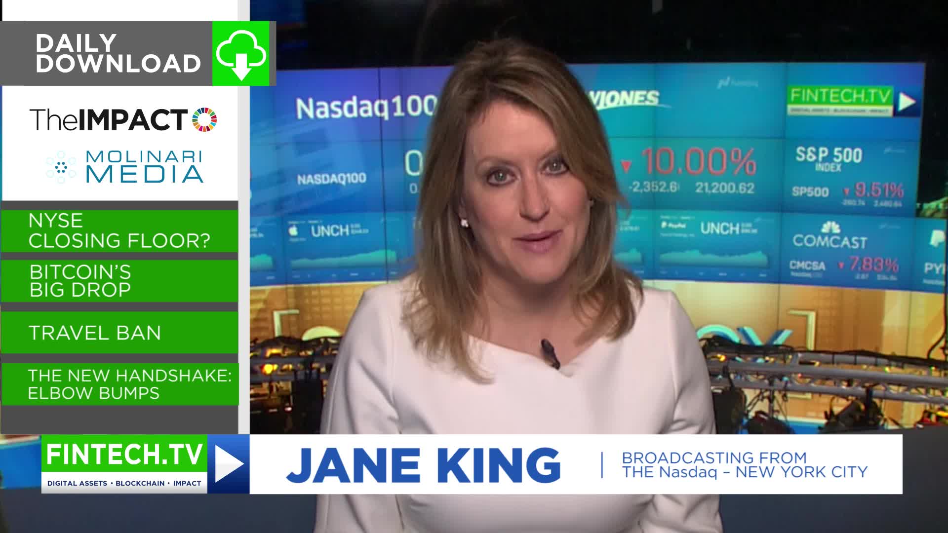 Daily Download: Bitcoin Drop and Elbow Bumps