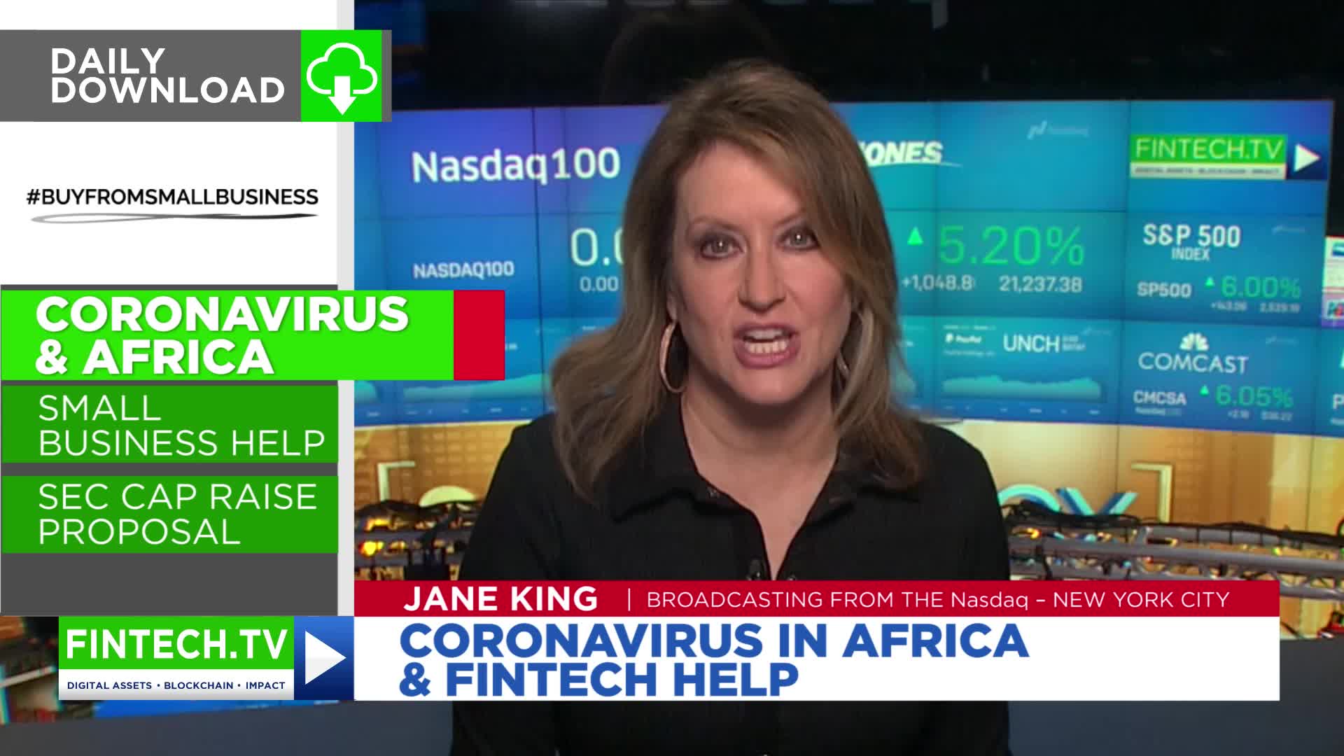 Daily Download: Coronavirus & Africa, SMBs & SEC Proprosal