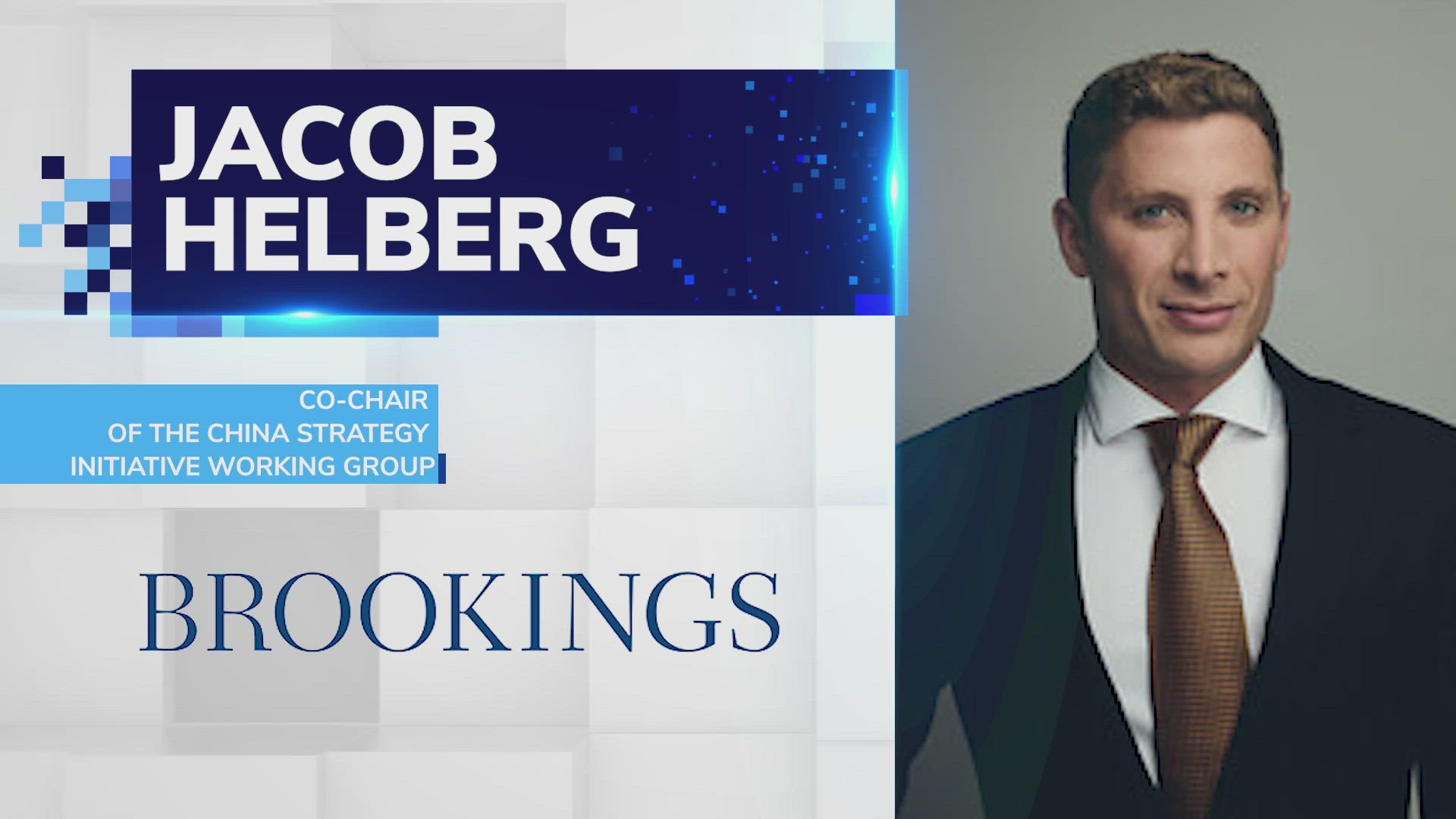 Jacob Helberg, Co-Chair of the China Strategy Initiative Working Group at The Brookings Institution