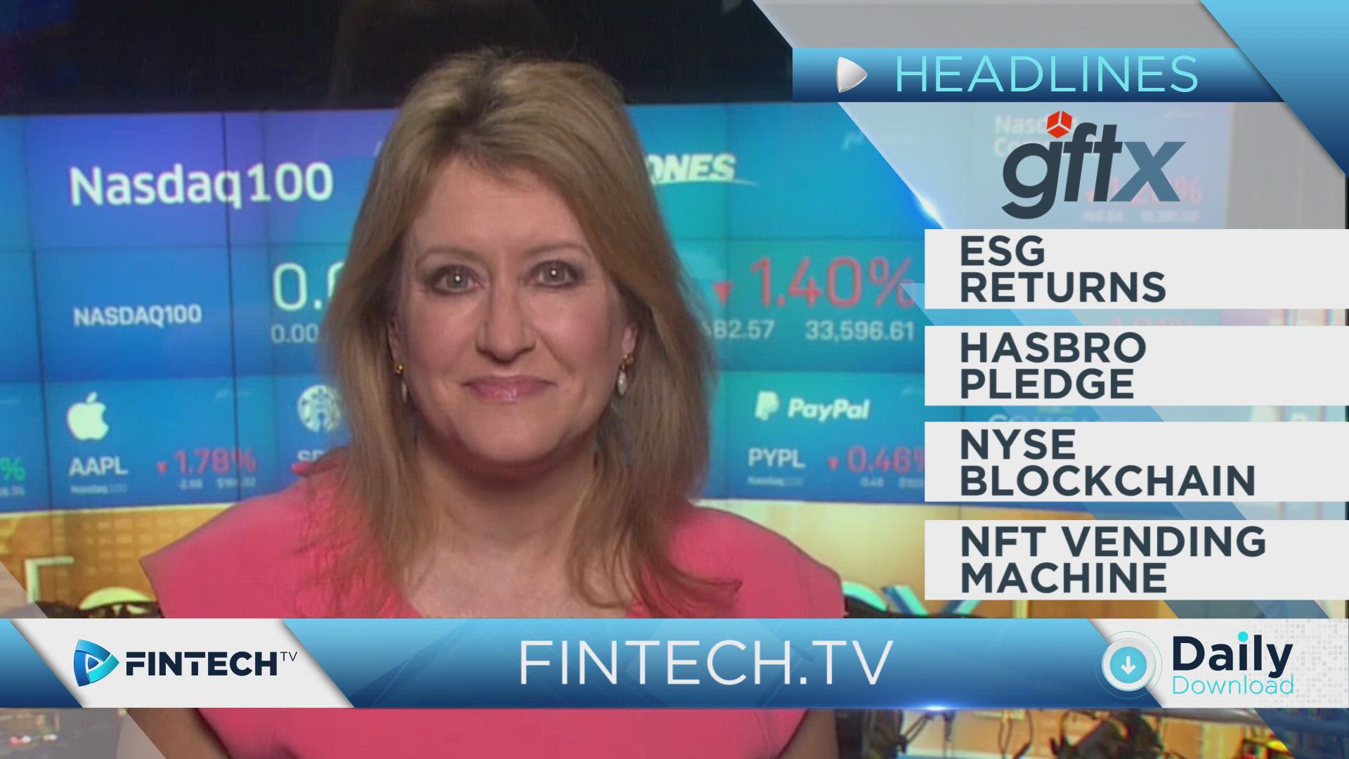2021 ESG Returns | Hasbro Pledge to Net-Zero | NYSE Blockchain Adoption | NFT Vending Machine