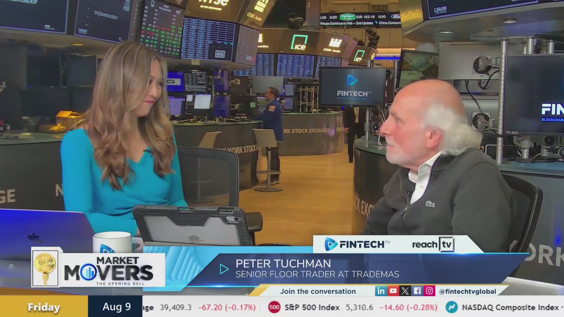 Recapping a volatile trading session with Peter Tuchman