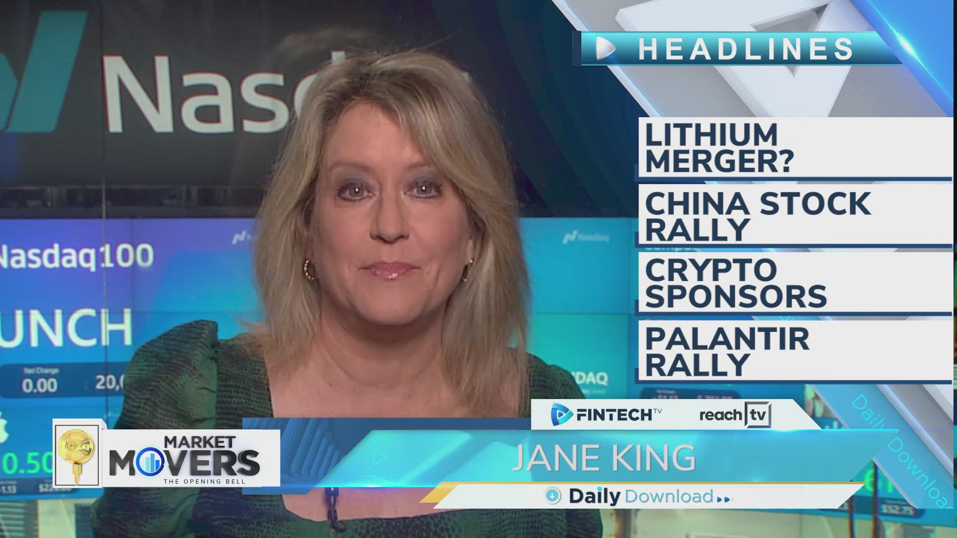 Lithium Merger?, China Stock Rally, Crypto Sponsors, Palantir Rally