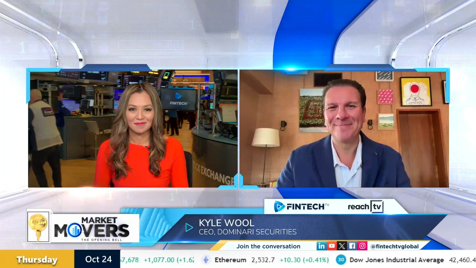 Earnings focus and AI stock volatility with Kyle Wool, CEO Dominari Securities