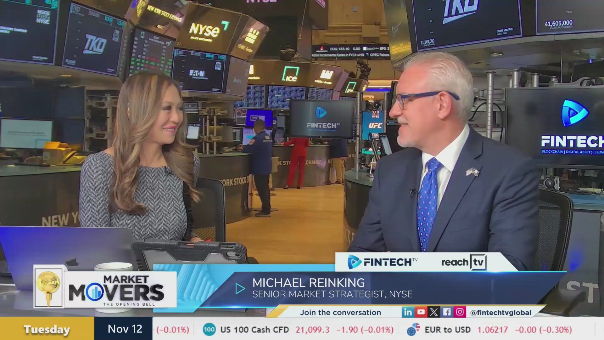 Unpacking the post election market rally & forecasting trends in M&A and IPOs with Michael Reinking, Senior Market Strategist, NYSE