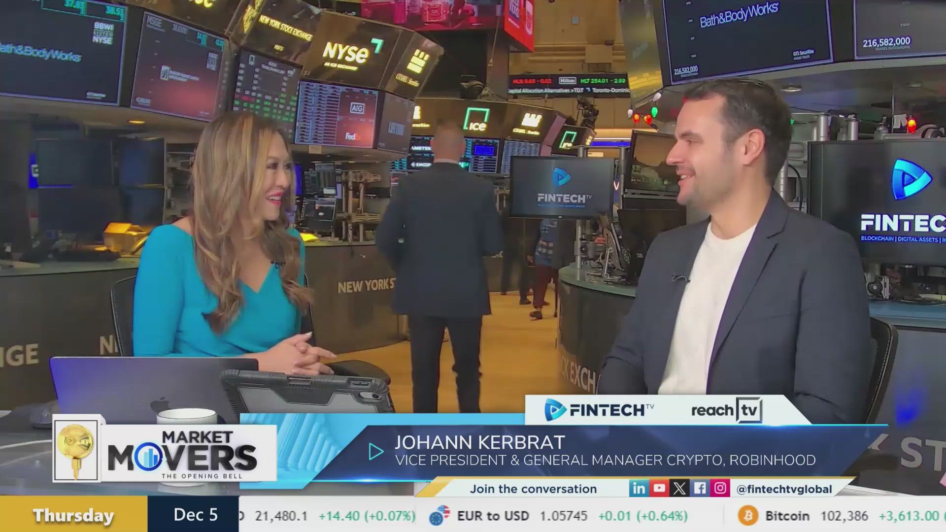 Bitcoin’s rise amid SEC pick & Powell comparison to gold with Johann Kerbrat VP & General Manager of Crypto at Robinhood