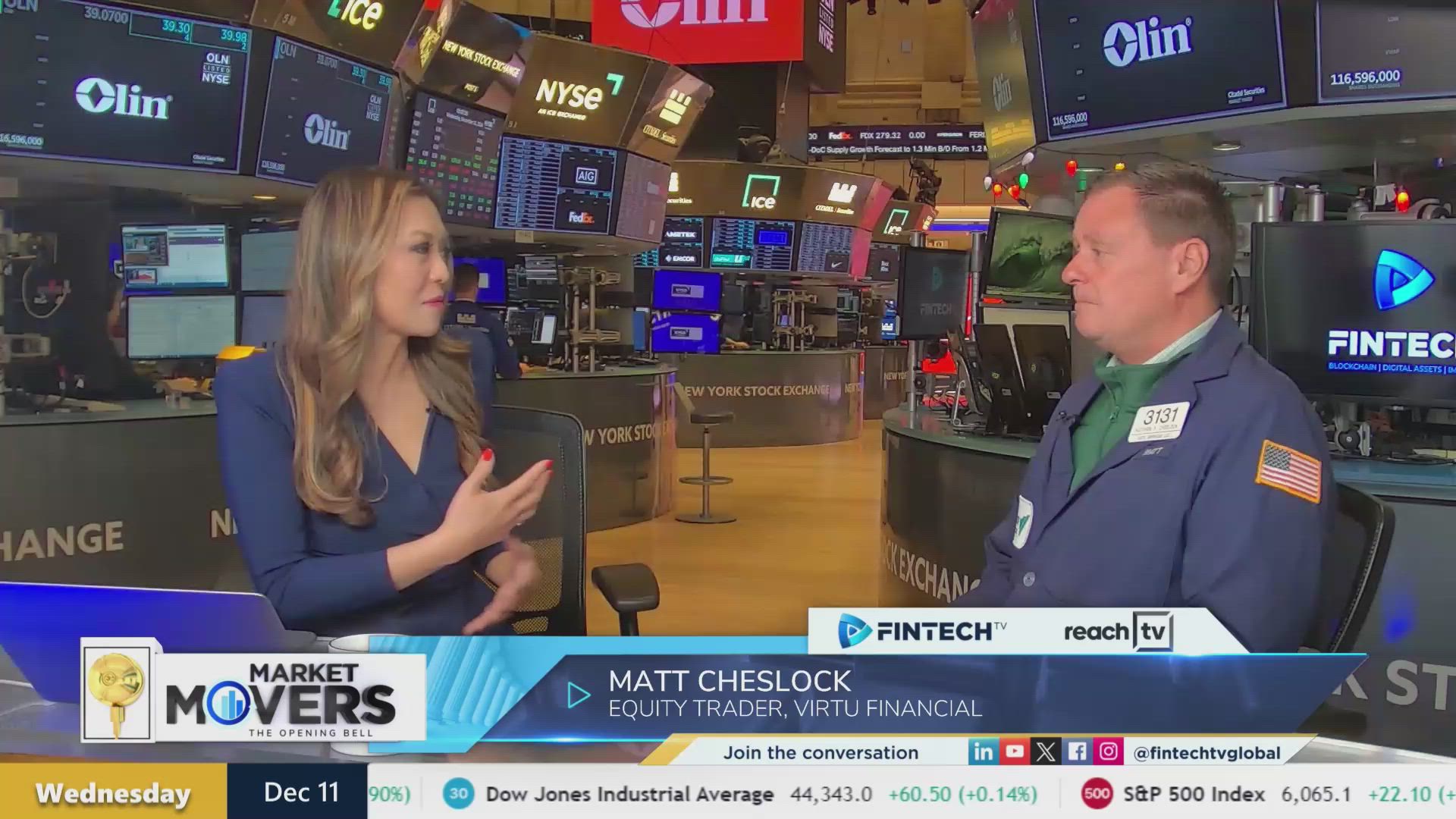 Reactions to November CPI numbers with Matt Cheslock, Equity Trader at Virtu Financial