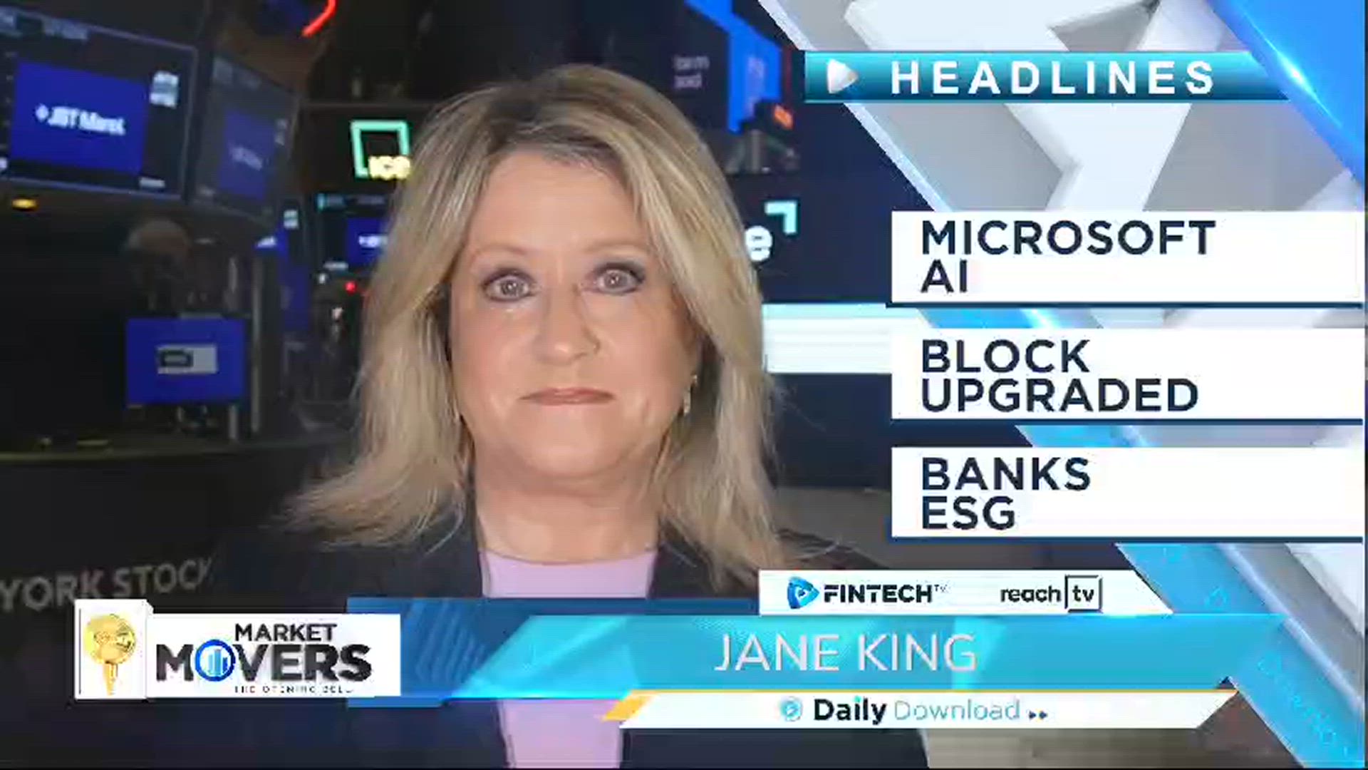 Microsoft AI, Block upgraded, Banks ESG