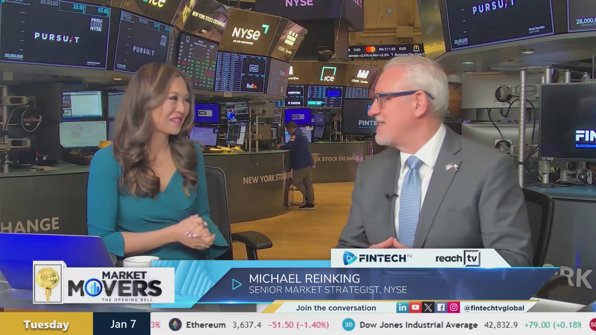 Analyzing potential market volatility in 2025 & expectations for Friday’s unemployment report with Michael Reinking, Senior Market Strategist at NYSE