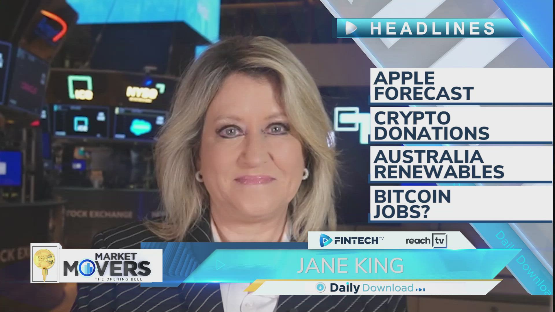 Apple forecast, Crypto donations, Australia renewables, Bitcoin jobs?