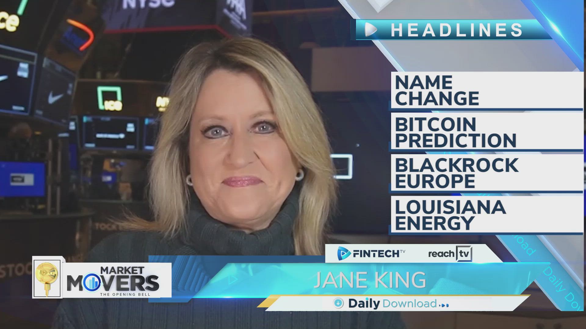 Name change, Bitcoin prediction, BlackRock Europe, Louisiana energy