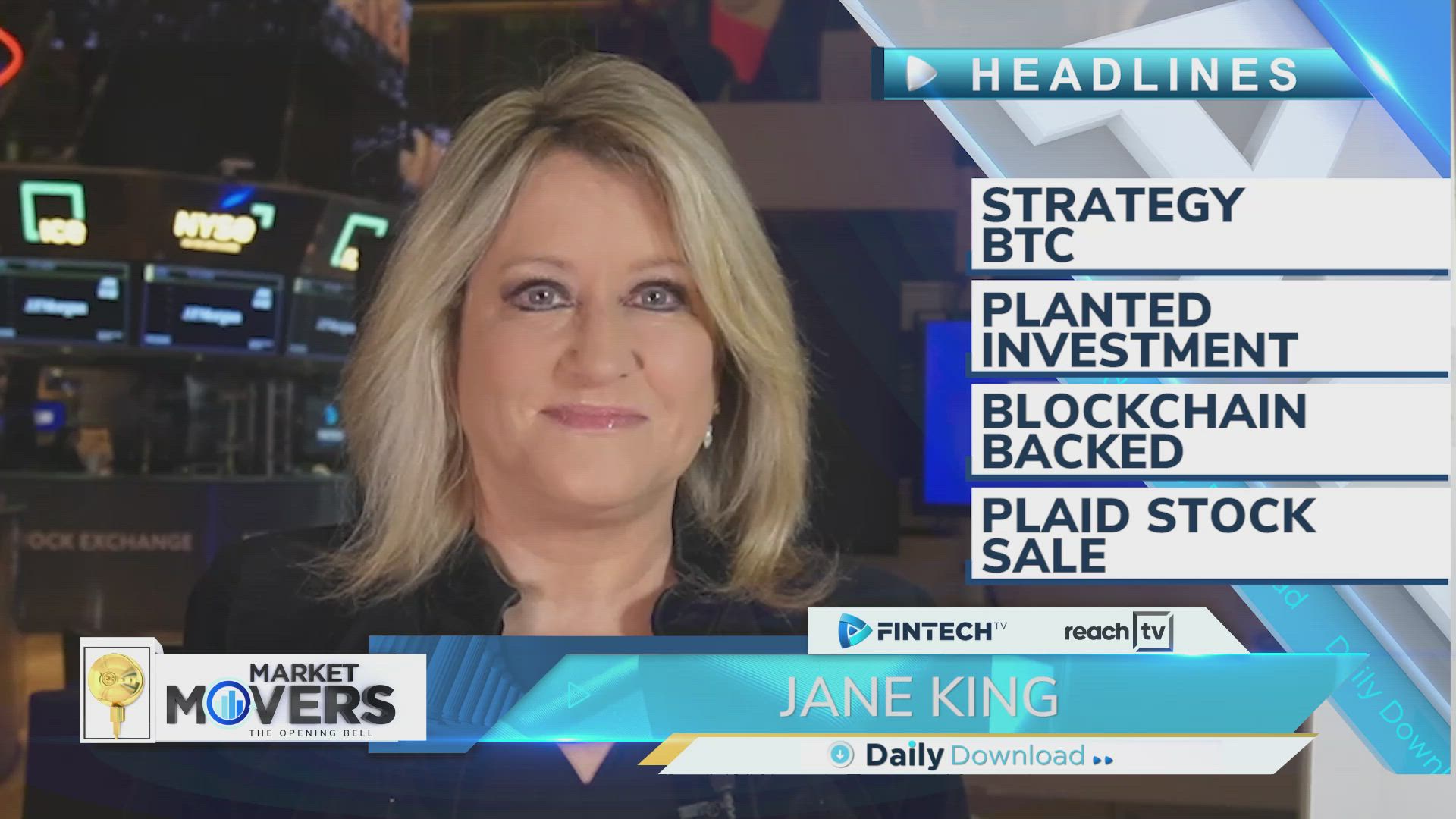 Strategy BTC, Planted investment, Blockchain backed, Plaid stock sale