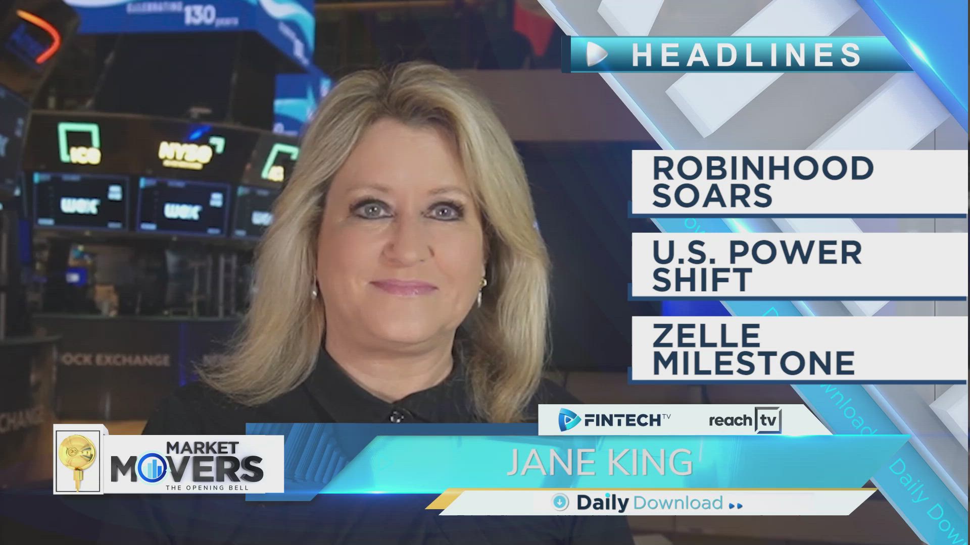 Robinhood soars, U.S power shift, Zelle milestone