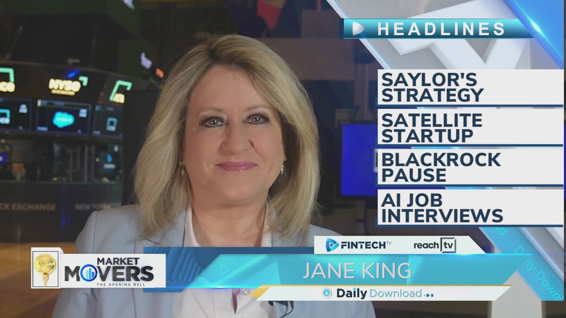 Saylor’s Strategy, Satellite startup, BlackRock pause, AI job interviews