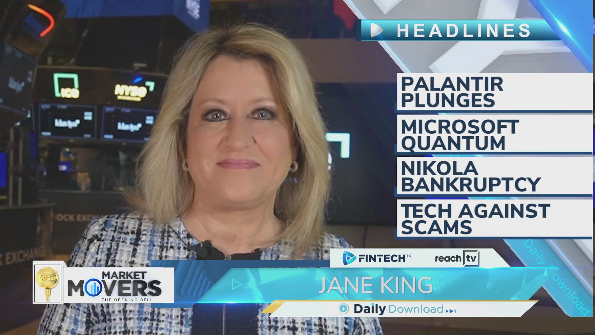 Palantir plunges, Microsoft quantum, Nikola bankruptcy, Tech against scams